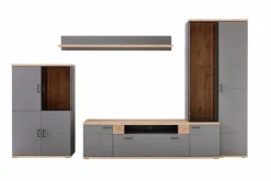 Outlet IDEAL Wohnen Wohnwand Houton Grau