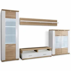 decodom Wohnwand Manhattan 4tlg. Weiß