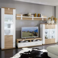 decodom Wohnwand Manhattan 4tlg. Weiß