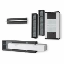 Online decodom Wohnwand Manhattan 5tlg. Weiß