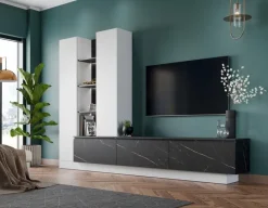 Clearance Wójcik Wohnwand Modesto Alpinweiß