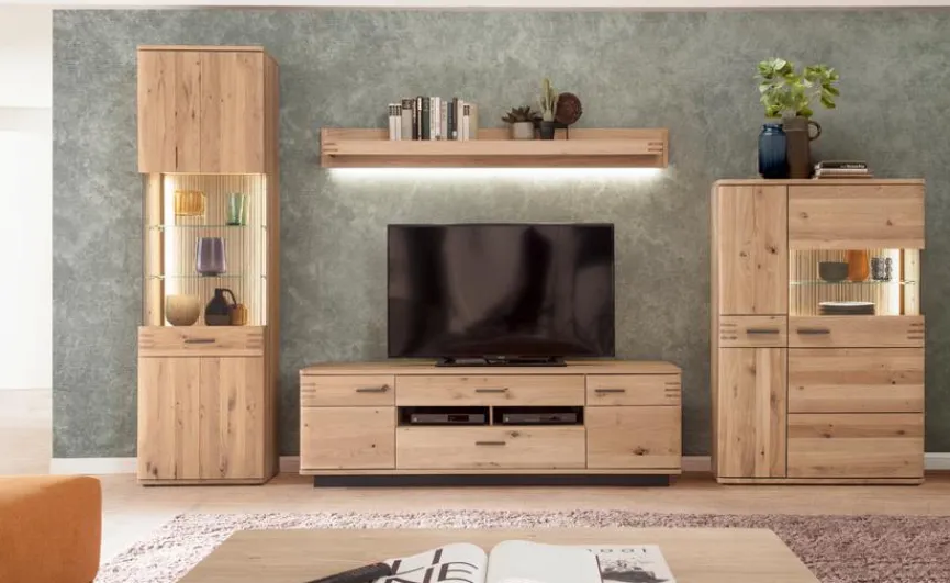 Wohnwand Salvador Balkeneiche