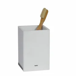 Clearance Kela Zahnputzbecher Cube Weiß